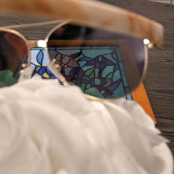 New Polarized Aviator Tortoise Shell Sunglasses - Picture 13 of 15